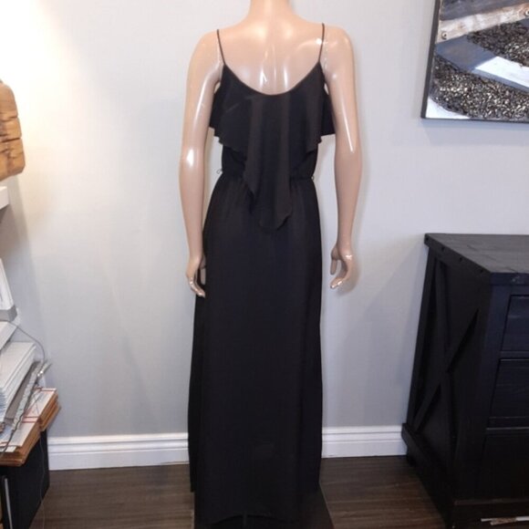 Behave Maxi Dress Draped Ruffled Flounce Spaghetti Strap Elastic Waist Sleeveles - Picture 6 of 12